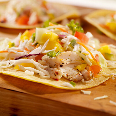 Pan-Fried Catfish Tacos with Mango Salsa