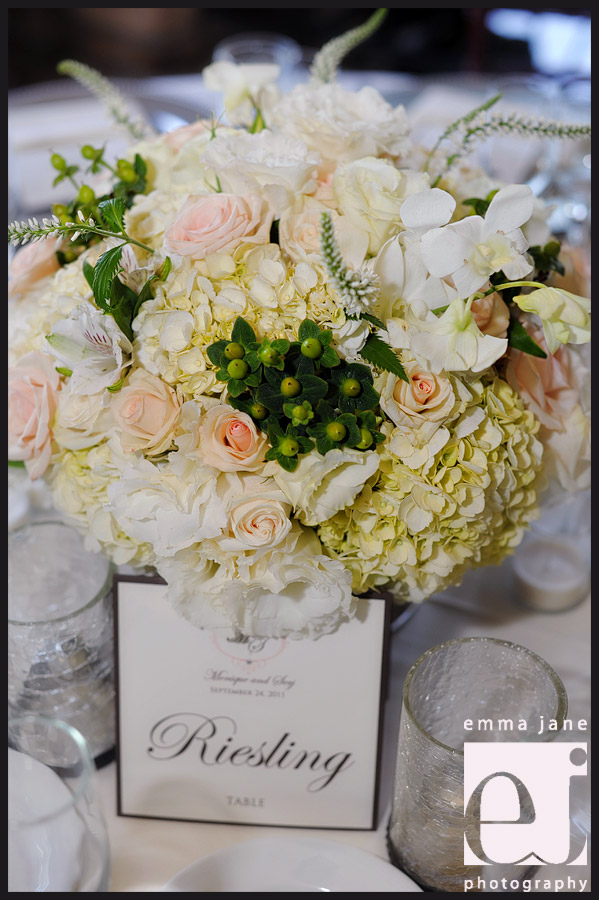 Reception Centerpieces Westlake Village Inn Wedding Flowers