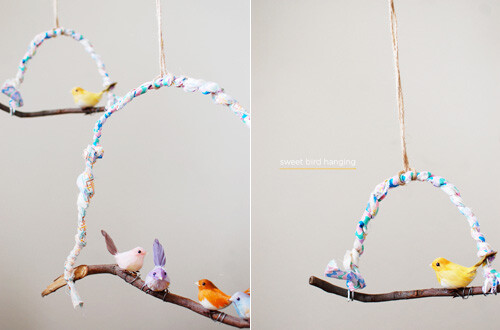 为它安个家，Diy sweet bird hanging