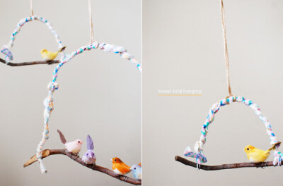 为它安个家，Diy sweet bird hanging