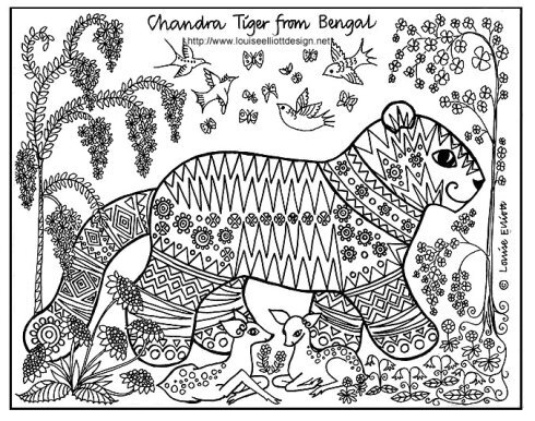 ｛刺绣图案｝惊艳的12动物刺绣图案