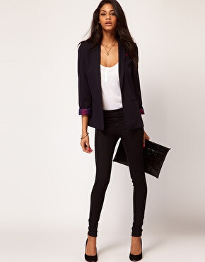 Image 4 of ASOS Oversized Boyfriend Blazer With Paisley Lining