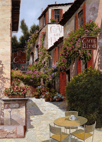 Guido Borelli 欧洲风景油彩