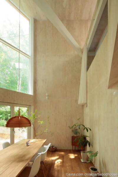 阳光明媚的小木屋。akasaka shinichiro atelier: small box house
