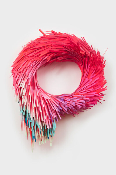 Stunning sculptures by Lauren Clay. Feeling inspired by their 3d form and Lauren&amp;#8217;s colour usage.