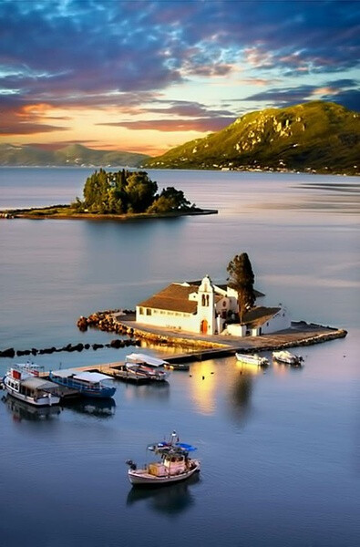 Pontikonisi, Corfu island, Greece