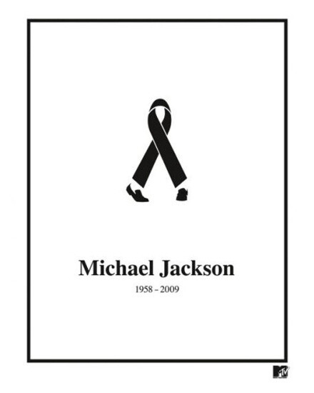 MTV的Michael Jackson纪念活动的海报