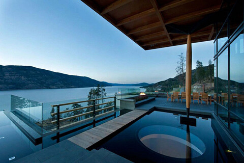 Amazing residence in Kelowna, a city on Okanagan Lake in the Okanagan Valley, in the southern interior of British Columbia, Canada.  Images by David Tyrell.