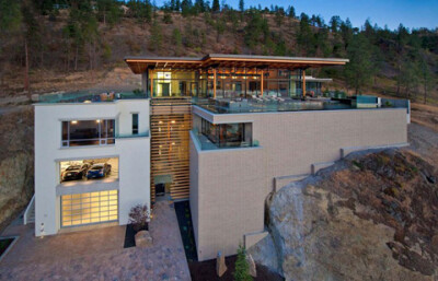 Amazing residence in Kelowna, a city on Okanagan Lake in the Okanagan Valley, in the southern interior of British Columbia, Canada.  Images by David Tyrell.