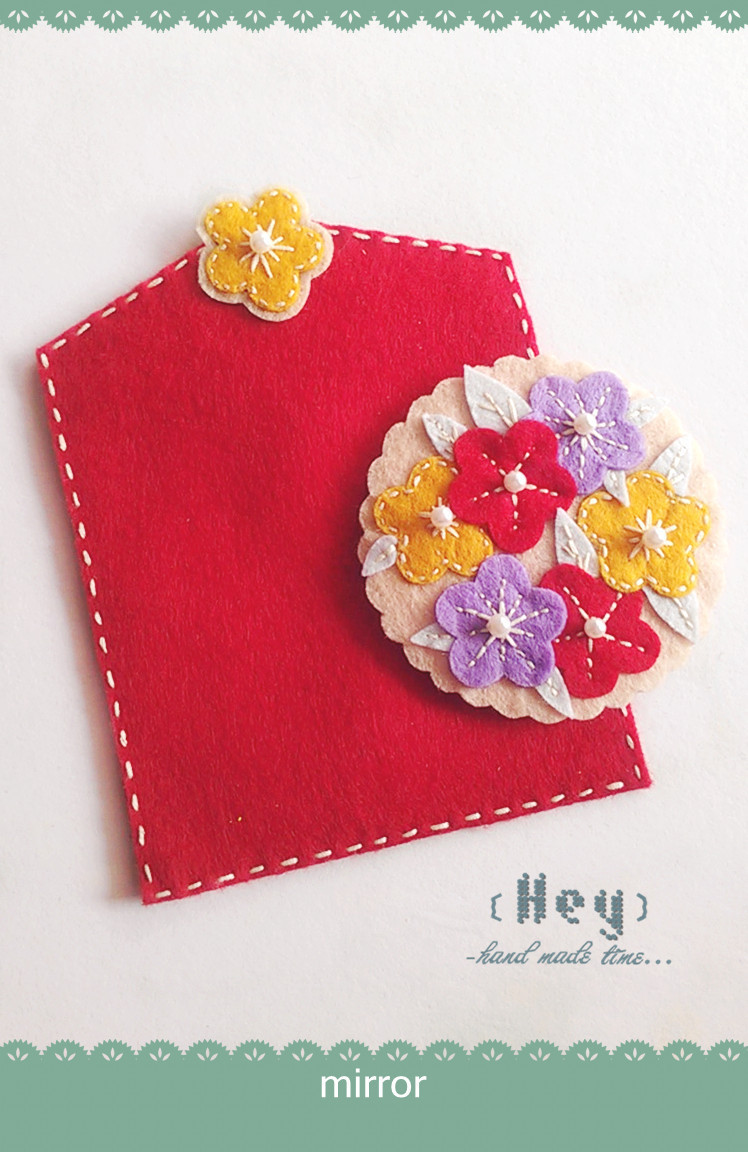 不织布镜子化妆镜赞评论更多