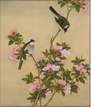 清 余稺 工笔花鸟 （故宫博物院藏 ）