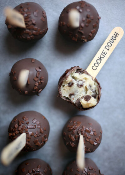 chocolate chip cookie dough truffles.