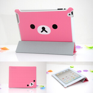 轻松小熊 皮套 ipad2 保护套 smart cover 可爱外壳