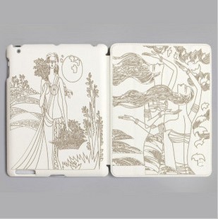苹果ipad2 ipad3 保护皮套 民族艺术板画