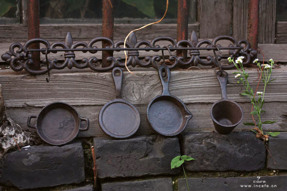 INCAFE| 复古铁艺摆设挂件（一套） ZAKKA 日单 厨房挂件 杂货