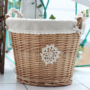 zakka日式柳编非草编精品脏衣篮 收纳篮