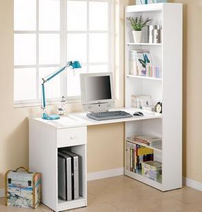 简洁书柜电脑桌 书橱书架书桌