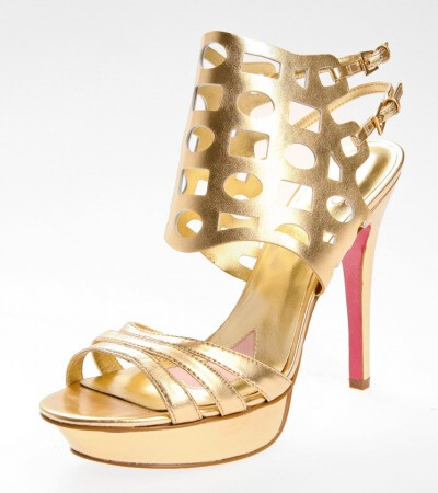 Paris Hilton - Gold Trix Sandal