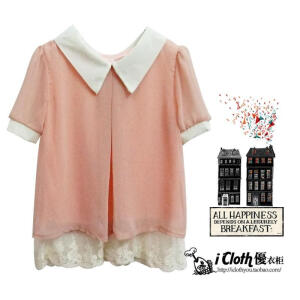 非常仙的雪纺上衣。还可以两面穿，赞啊