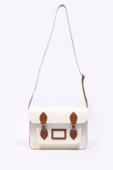 【Bagholics】Cambridge Satchel Company Ivory &amp; Tan Satchel～ ……