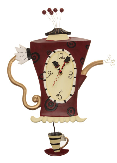 Allens Clocks - Steamin' Tea Clock 冒热气的茶壶时钟