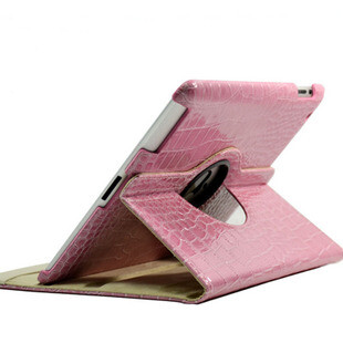 ipad2 ipad 3 保护套 鳄鱼纹 360度旋转皮套 支架式