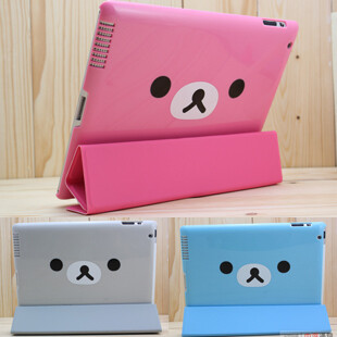 smart cover ipad2 保护套 背壳 轻松熊皮套