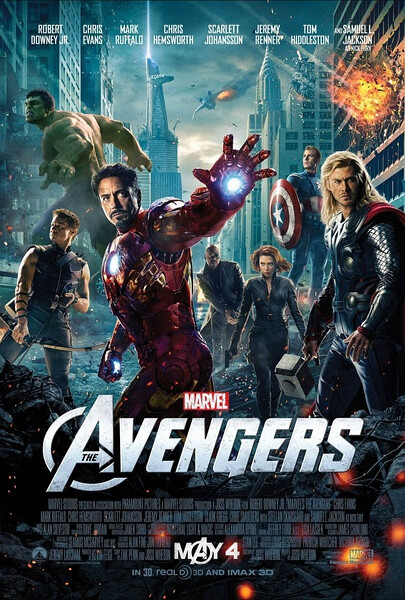 [灰]。复仇者联盟 The Avengers-拖着某人去电影院看地 其实我也不是很喜欢看3D的效果 - - 可能以为我是近视然后两个眼睛的度数还不太一样 眼睛也会根据我当时的身体情况疲劳指数达到不同的度数 一 一 好吧跑题了 我觉得还是挺好看的 剧情画面动作都很不错 -0- 不过幸好之前和某人看过雷神 不然都不认识本片唯一的反派...(然后经常在看到微博上人说'我虐我哥千百遍,我哥待我如初恋'之类的...好吧我被带坏的)...刚看到钢铁侠的时候觉得哇这朋友怎么和阿童木一样的 后来看着看着才发现 超人就是要会飞才猛啊...