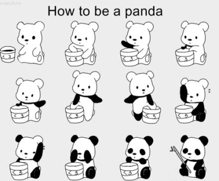 how to be a panda