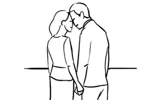 在户外广阔地方很好用、很浪漫的姿势，也可使用夕阳之类，拍摄成剪影效果。