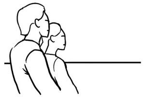 这是个浪漫而有意境的姿势，场景要开扬，稍稍从身后拍摄，但要拍摄到部分眼神，以得到这种效果。