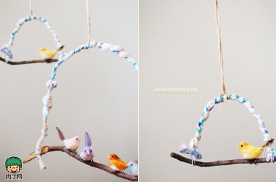 为它安个家，Diy sweet bird hanging