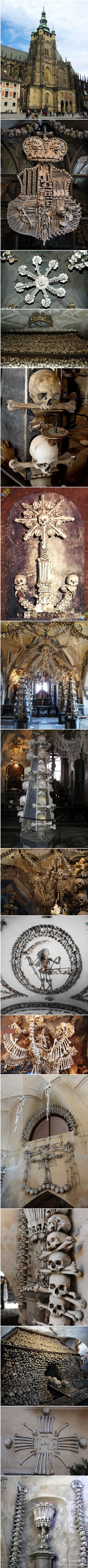 赛德莱克教堂因其用数万块人骨装饰而闻名全球。这项令人毛骨悚然的内部装饰风格是捷克木雕艺人弗兰蒂塞克·林特(Frantisek Rint)的杰作。出于某种原因，林特受雇将教堂遗骨排列成各种图案.据悉，这座“人骨博物馆”平…
