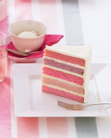 gorgeous pink layer cake 樱花三明治