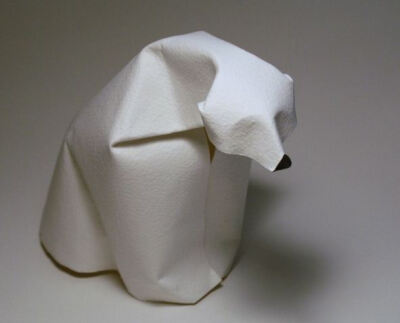 美国设计师 Dinh Truong Giang 创作的折纸动物，不较劲，看似信手拈来却十分传神