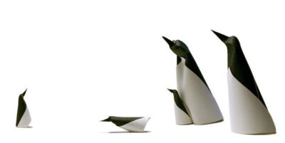 美国设计师 Dinh Truong Giang 创作的折纸动物，不较劲，看似信手拈来却十分传神