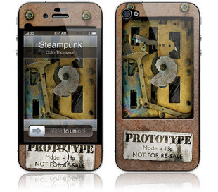 全身膜 iPhone4 4s SteamPunk 外壳保护套皮贴膜