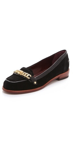 Marc by Marc Jacobs Katie Chain Suede Loafers