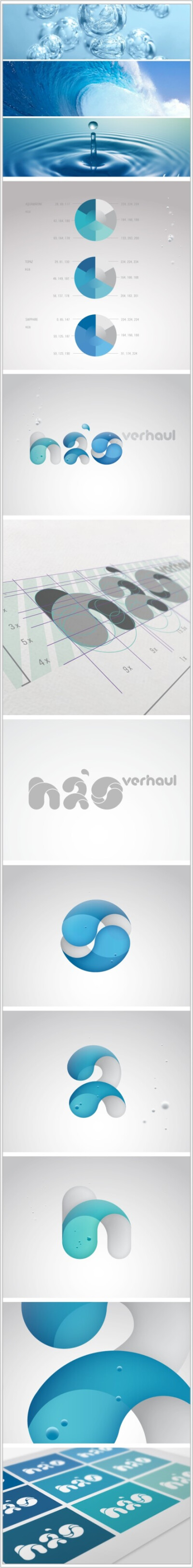 一个关于水的 logo的诞生