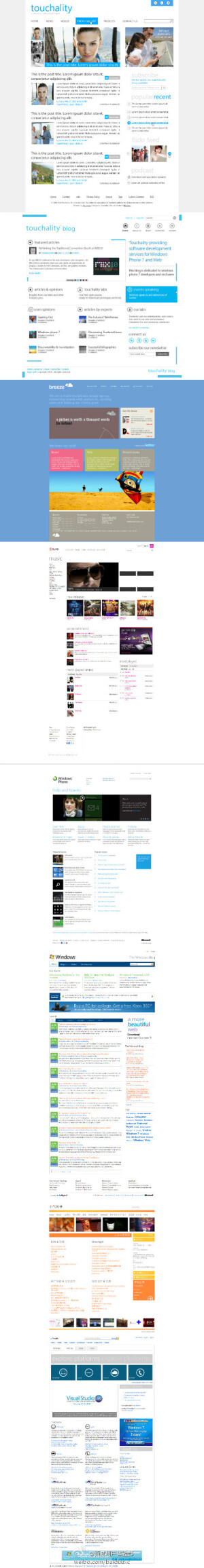 一些metro风格的网站分享~