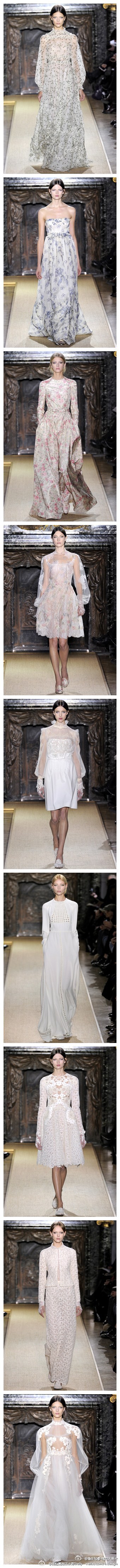 Valentino 最新高级定制，优雅古典美@晓冬知春