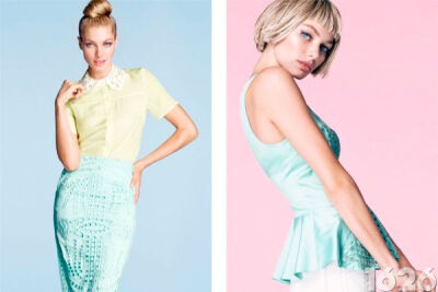 H&M 2012夏季Lookbook 名模Jessica Hart 甜美演绎