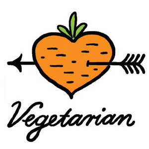 smokebomb独家创意纹身贴 Vegetarian orange heart！