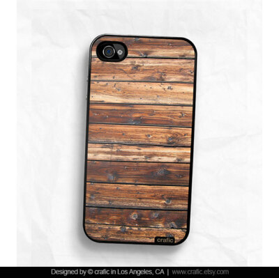 Wood Texture Hard iPhone Case / Fits iPhone 4, 4s