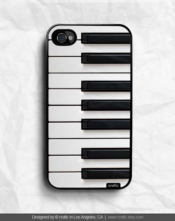 Piano Keyboard iPhone Hard Case / Fits iPhone 4, 4s