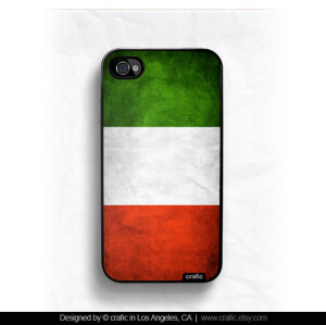 Vintage Flag of Italy iPhone Hard Case / Fits iPhone 4, 4S