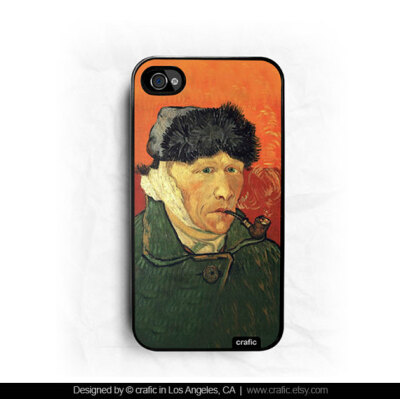 Van Gogh Self-Portrait iPhone Hard Case / Fits iPhone 4, 4s