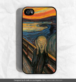 The Scream by Munch iPhone Hard Case / Fits iPhone 4, 4s