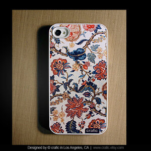 iPhone 4S Case Flower Texture - Fits iPhone 4, 4s