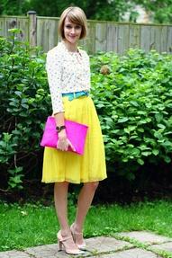 sunshine-y skirt on District of Chic